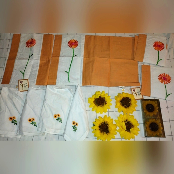 14 PC Thanksgiving Milli Home Placemats set Vintage - Picture 1 of 12